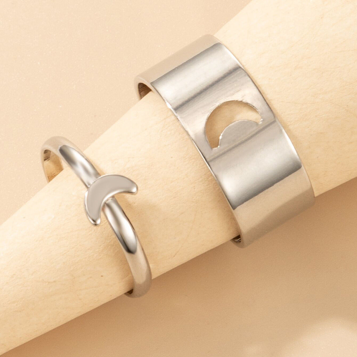 Butterfly Ring Set Creative Hollow Ins Personality Punk Style Couple Ring Pair Ring El Pazar
