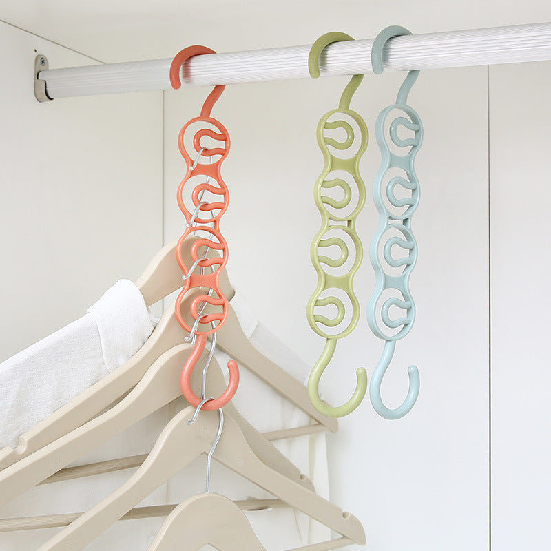 Home Multi Functional Multi Layer Wardrobe Space Saving Four Hole Hanger Storage Rack To Organize Upper And Lower Clothes Hanging eprolo