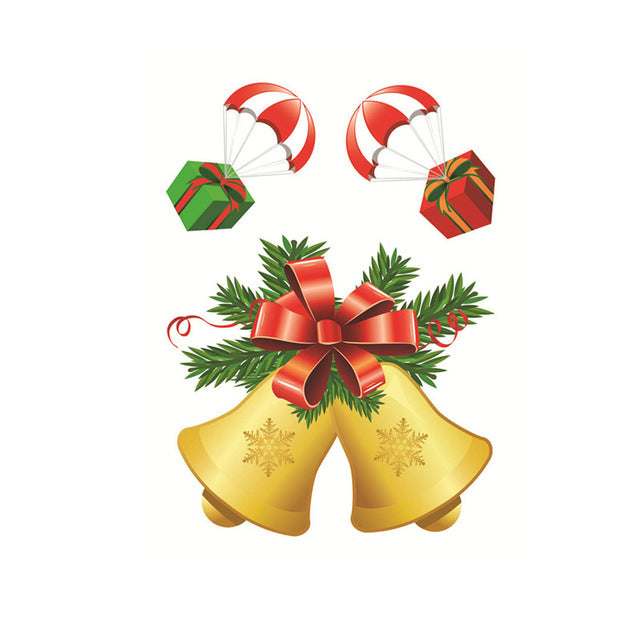 Christmas Window Sticker Santa Claus/Snowman/Elk Glass Sticker Xmas Christmas Decorations for Home Natal New Year Gift Noel eprolo