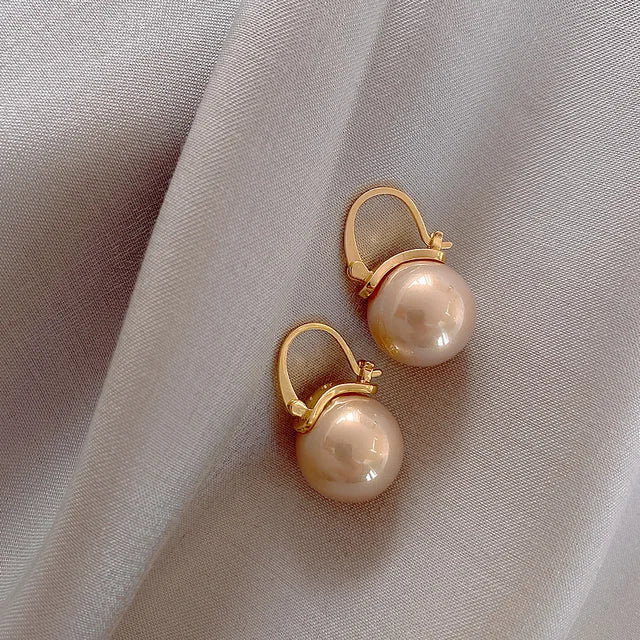 French New Classic Elegant Imitation Pearl Drop Earrings for Women Exquisite Dangle Wedding Earring Statement Fashion Jewelry eprolo
