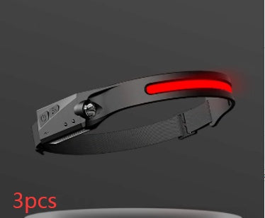 COB LED Induction Riding Headlamp Flashlight USB Rechargeable Waterproof Camping Headlight With All Perspectives Hunting Light El Pazar