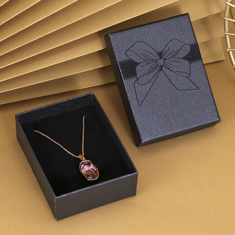 Bow Necklace Earrings Packaging Gift Box El Pazar