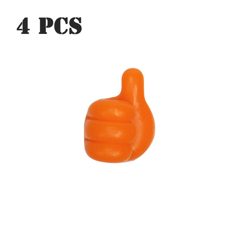 Multifunctional Clip Holder Thumb Hooks Wire Organizer Wall Hooks Hanger Strong Wall Storage Holder For Kitchen Bathroom El Pazar