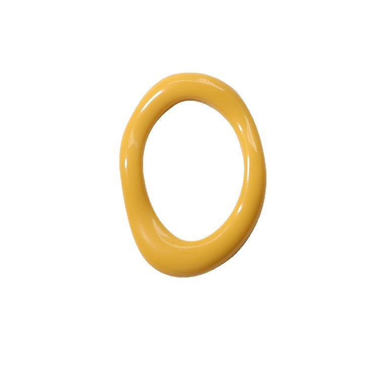 Irregular oval hollow ring frame resin accessories DIY handmade earring headwear material eprolo