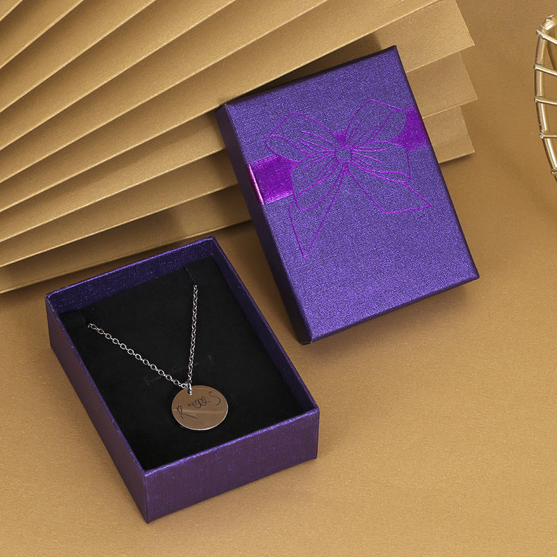 Bow Necklace Earrings Packaging Gift Box El Pazar