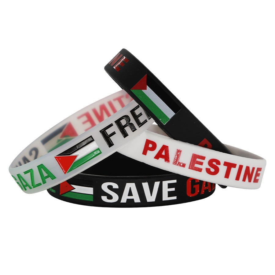 Free Palestine Silicone Bracelet SAVE GAZA Gaza Inspirational Sports Bracelet eprolo