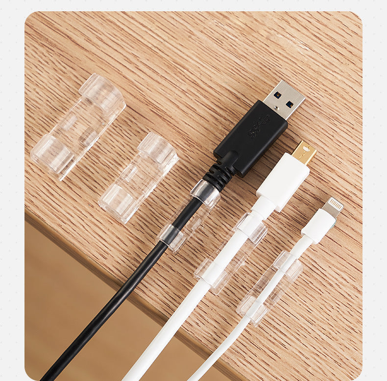 Punch-Free Wire Holder Clip Wire Card Subnet Wire Organizer Data Cable Solid Wire Clip Self-Adhesive Wire Organizer eprolo