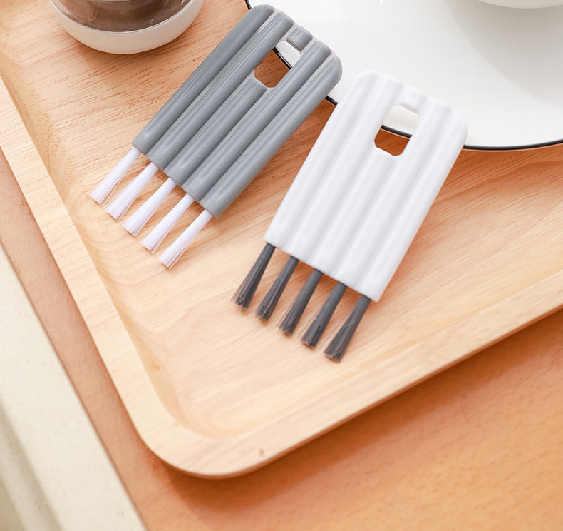 Multifunctional Cup Cover Brush Silk Seam Decontamination Nylon Brush Can Be Bent To Wash Cups New Household Groove Gap Cleaning Brush eprolo