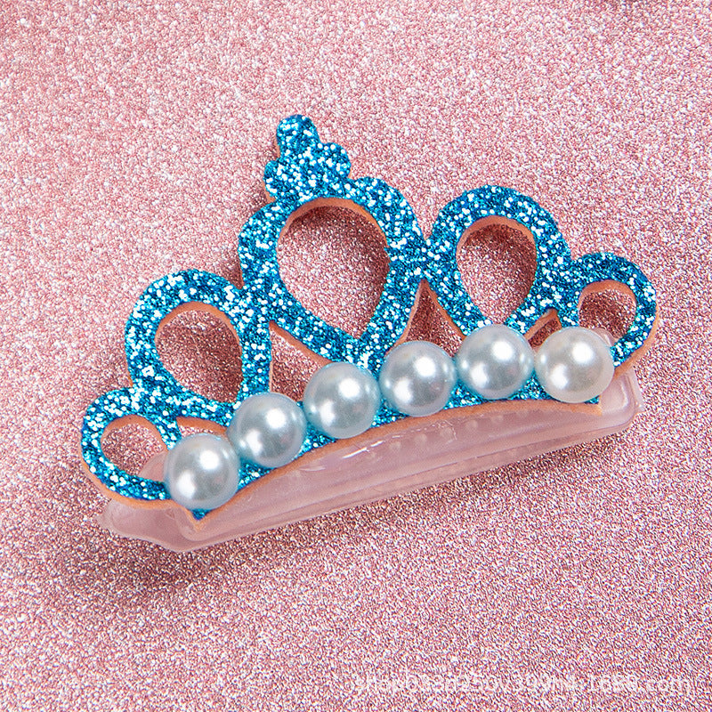 New Pet Products Cat Frog Clip Crown Pearl Head Teddy Pet Head Flower Hair Clip Pet Products Headwear eprolo