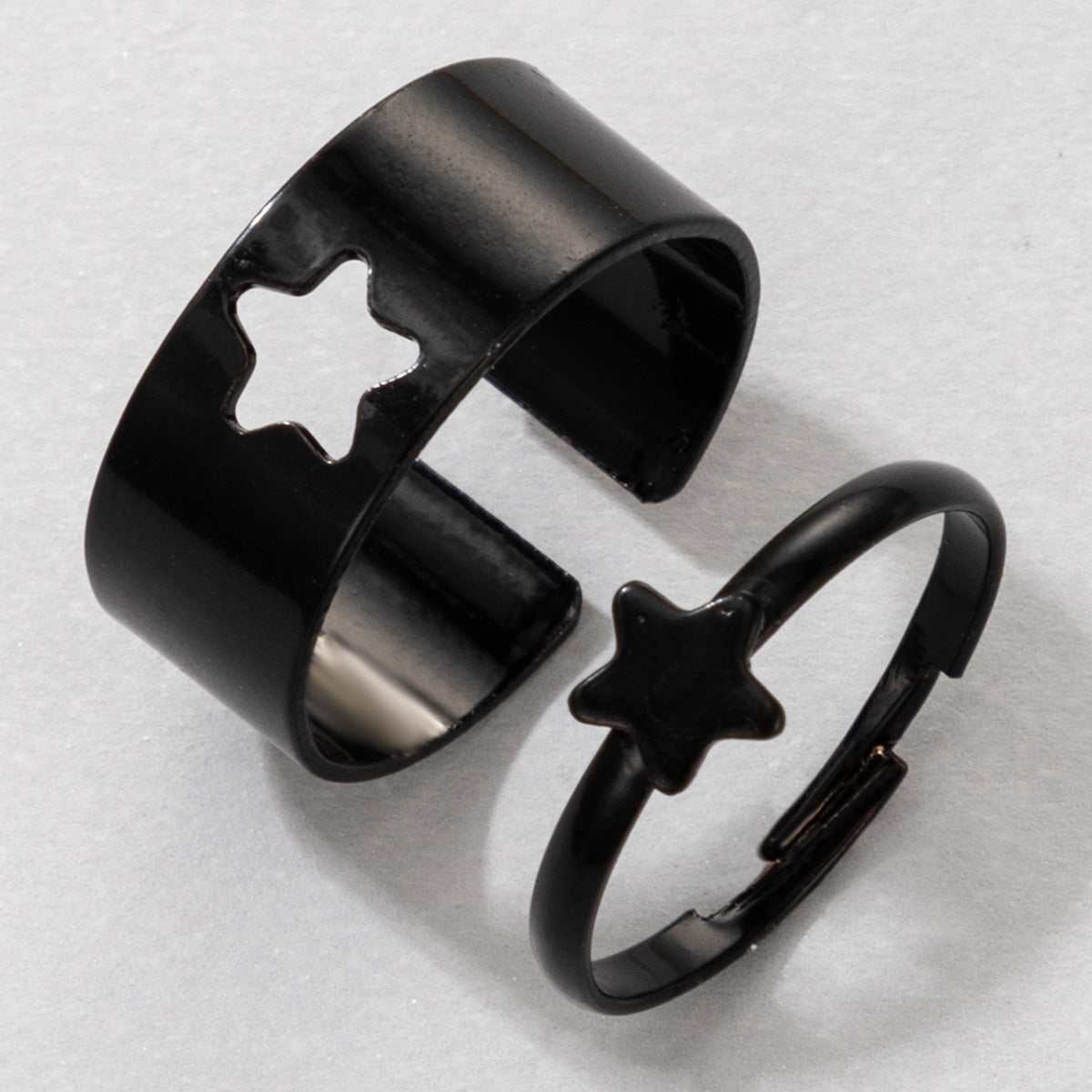 Butterfly Ring Set Creative Hollow Ins Personality Punk Style Couple Ring Pair Ring El Pazar
