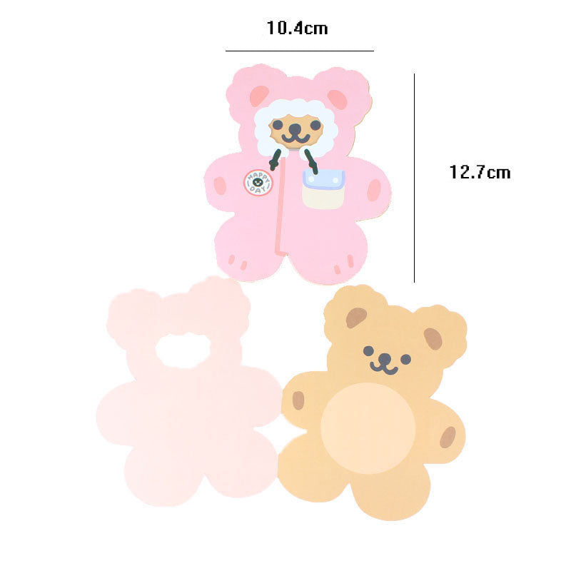 Cake Decoration Bear Flag Bear Plug-In Cartoon Net Red Children's Birthday Cake Decoration eprolo