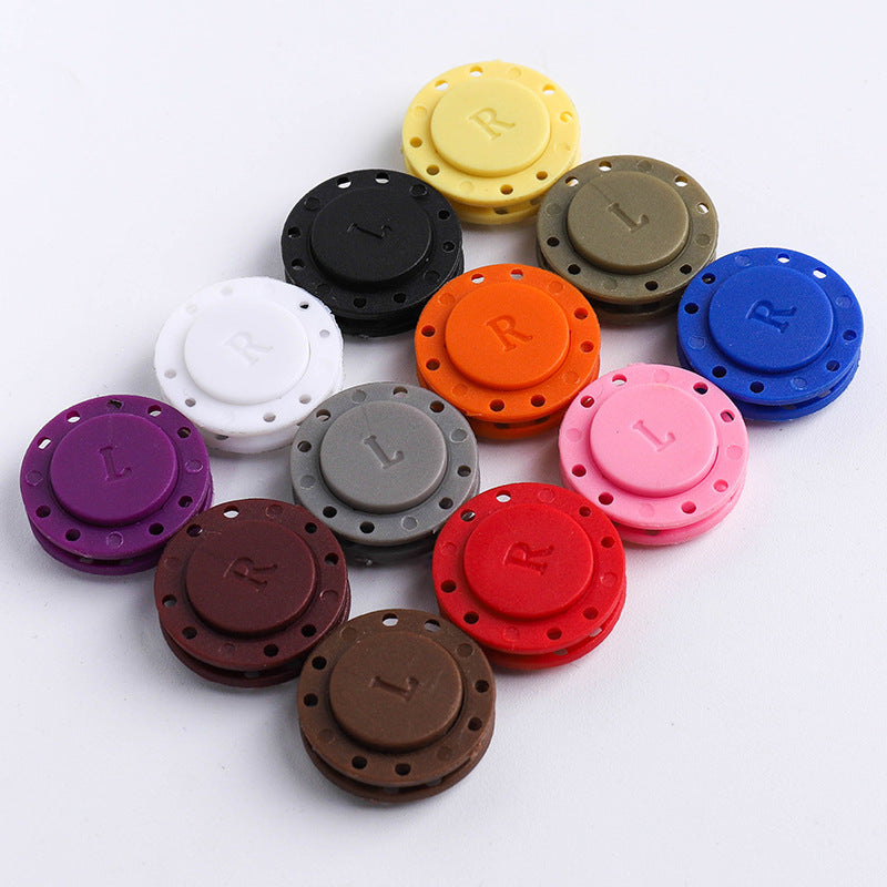 Hand-Sewn Button Bag Clothes Placket Magnet Buckle El Pazar
