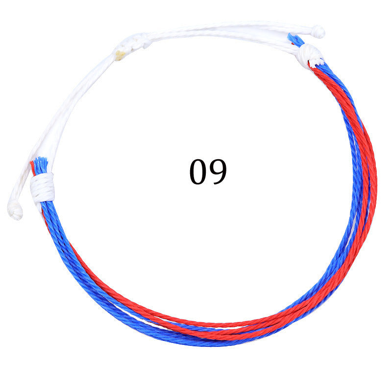 Hand-Woven Bracelet Multi-Color Rope Braid Friendship Bracelet El Pazar