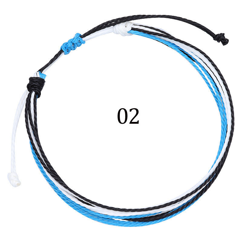 Hand-Woven Bracelet Multi-Color Rope Braid Friendship Bracelet El Pazar