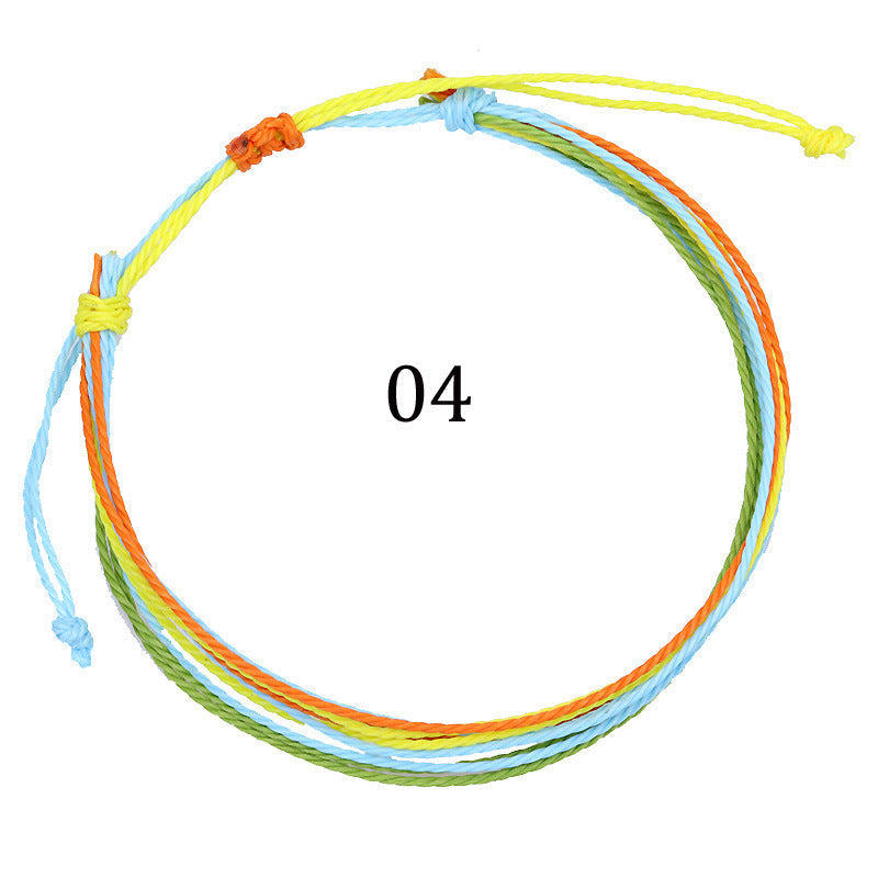 Hand-Woven Bracelet Multi-Color Rope Braid Friendship Bracelet El Pazar