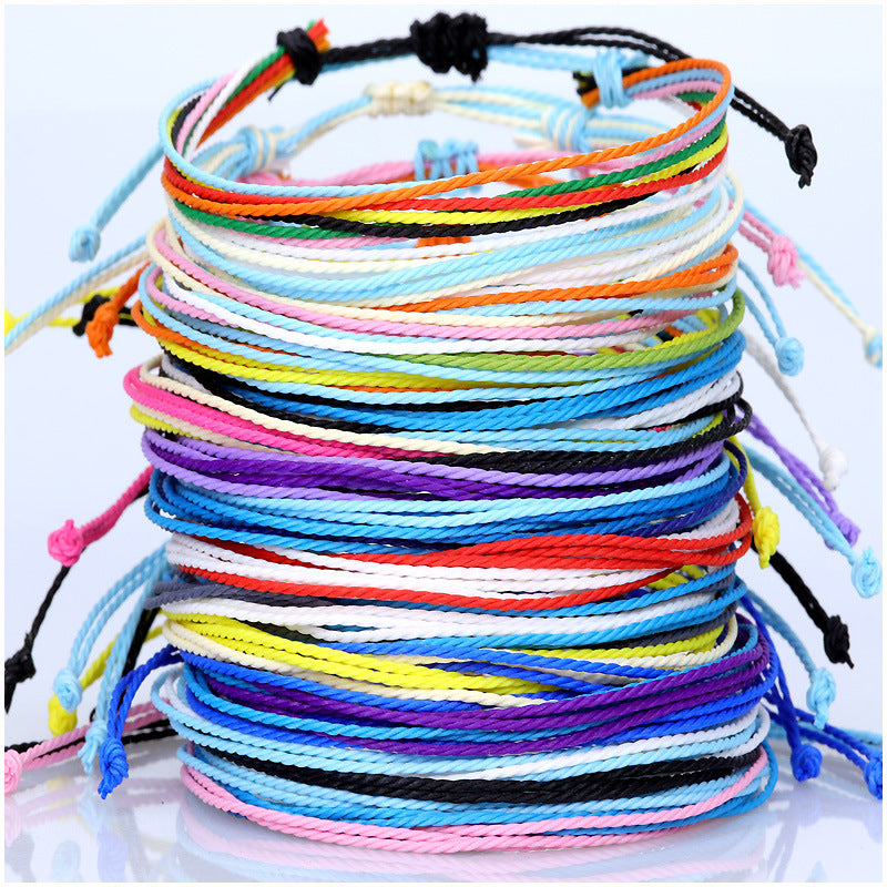 Hand-Woven Bracelet Multi-Color Rope Braid Friendship Bracelet El Pazar