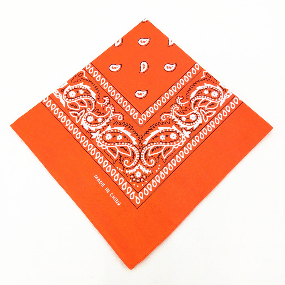 55 cm Polyester Turban Cashew Square Scarf El Pazar