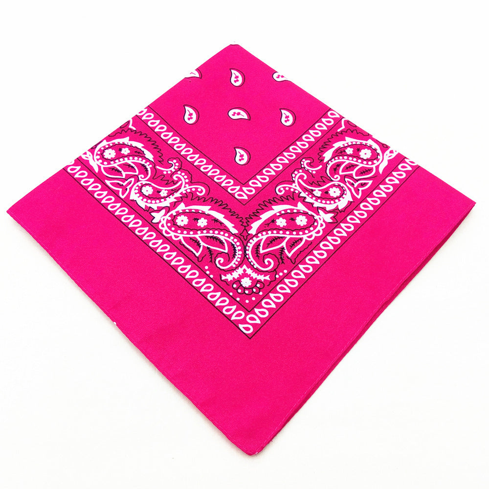 55 cm Polyester Turban Cashew Square Scarf El Pazar