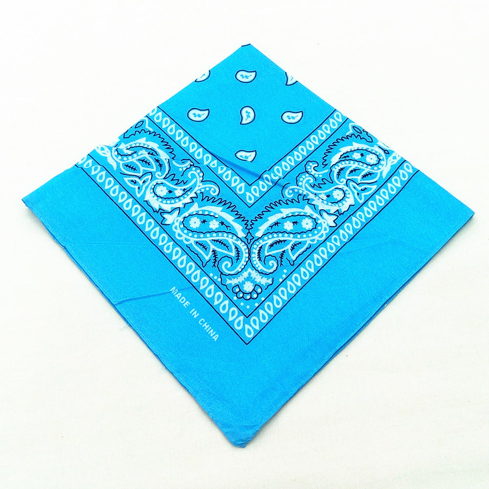 55 cm Polyester Turban Cashew Square Scarf El Pazar
