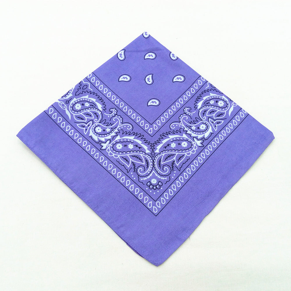 55 cm Polyester Turban Cashew Square Scarf El Pazar