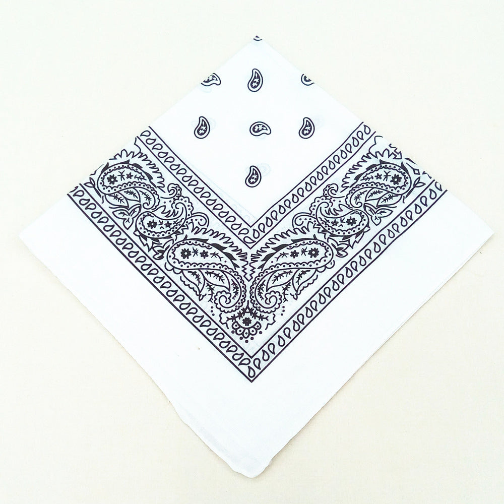 55 cm Polyester Turban Cashew Square Scarf El Pazar