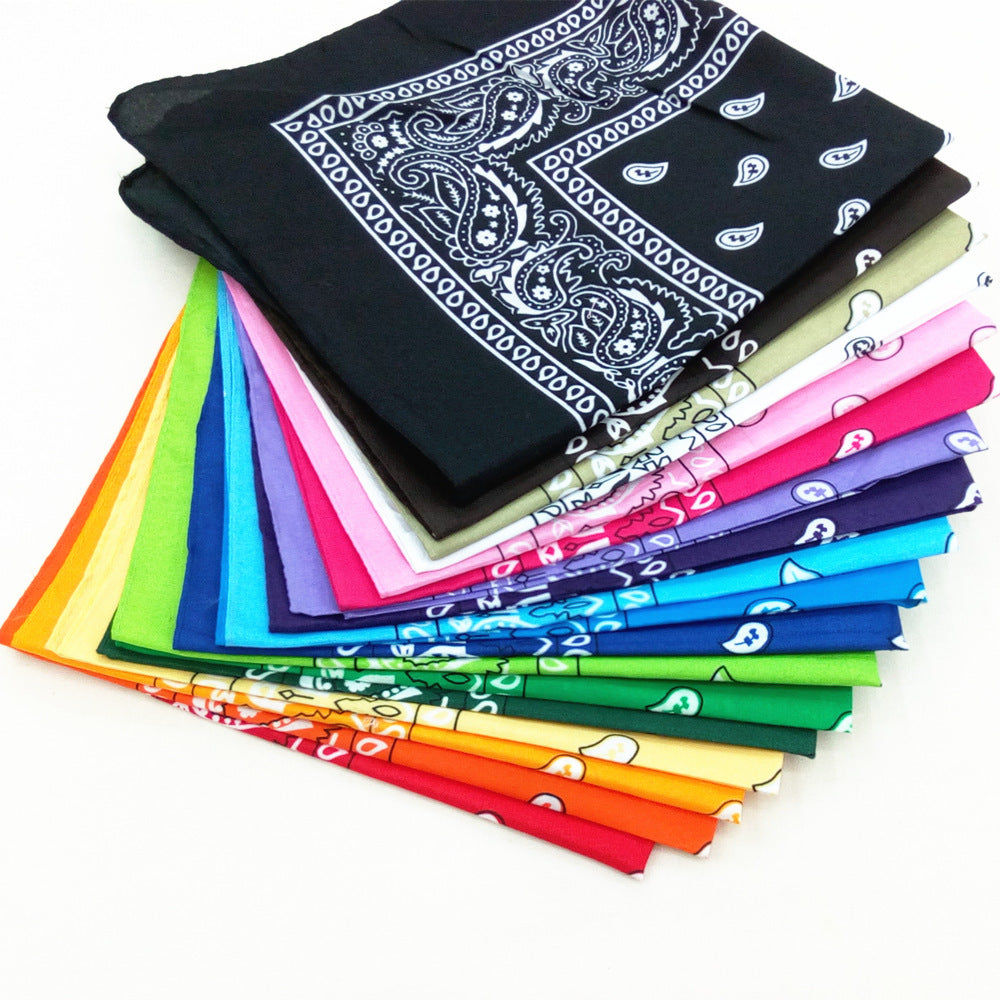 55 cm Polyester Turban Cashew Square Scarf El Pazar