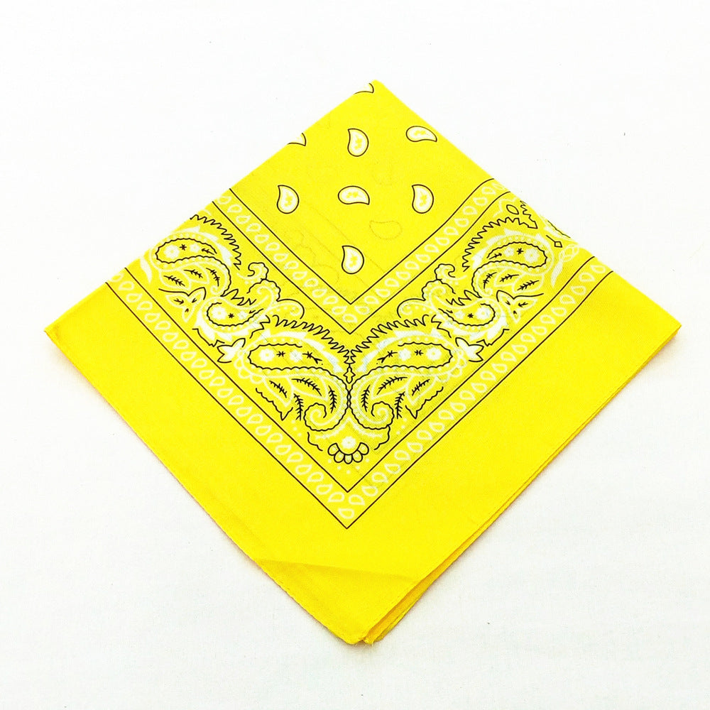 55 cm Polyester Turban Cashew Square Scarf El Pazar