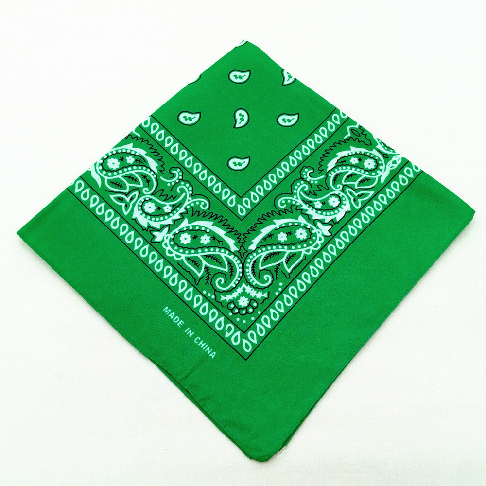 55 cm Polyester Turban Cashew Square Scarf El Pazar