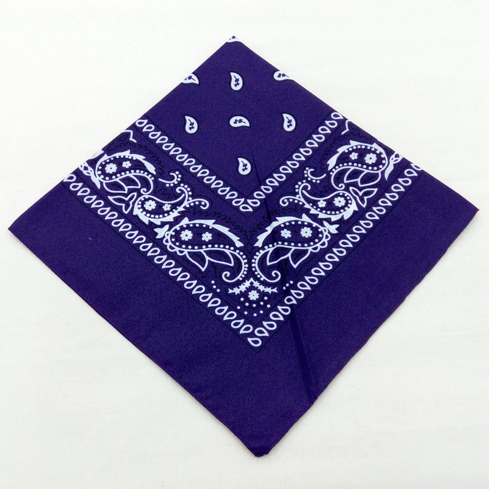 55 cm Polyester Turban Cashew Square Scarf El Pazar