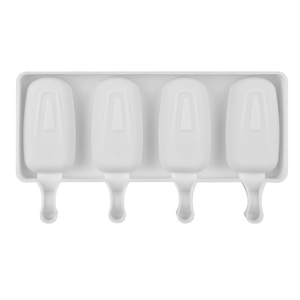 Oval Ice Mould Food Grade White Ice Cream Mould Free Wooden Stick El Pazar