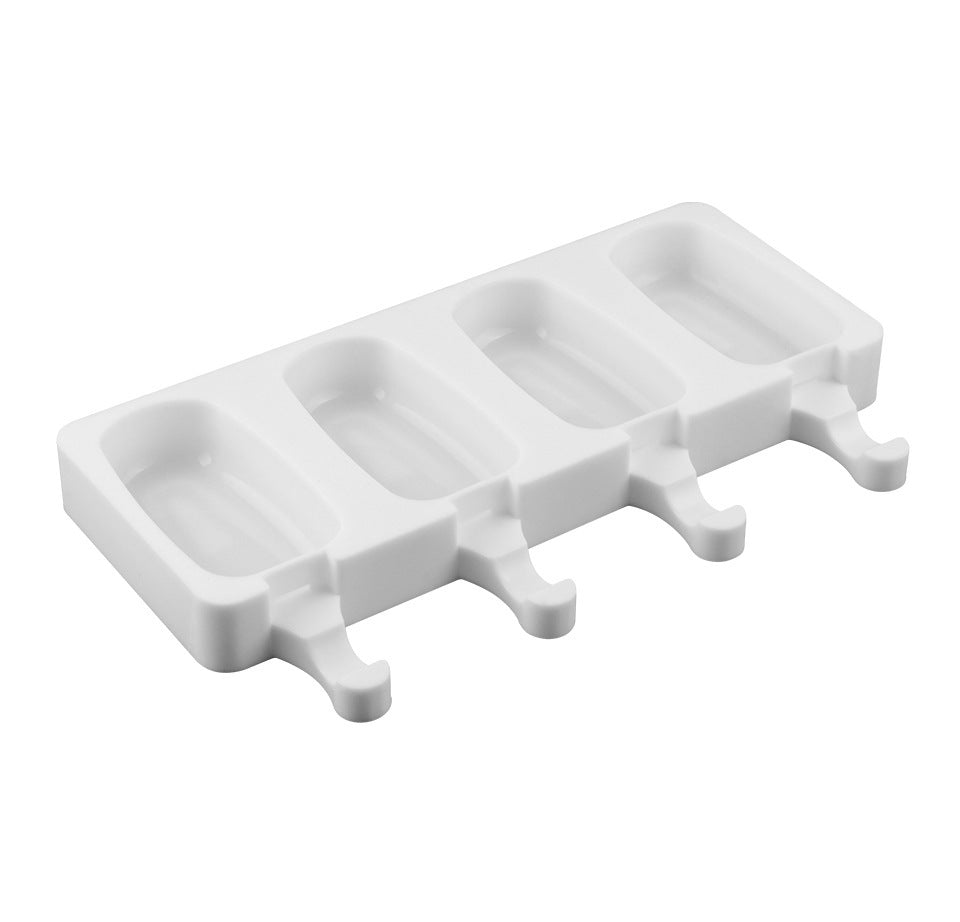 Oval Ice Mould Food Grade White Ice Cream Mould Free Wooden Stick El Pazar