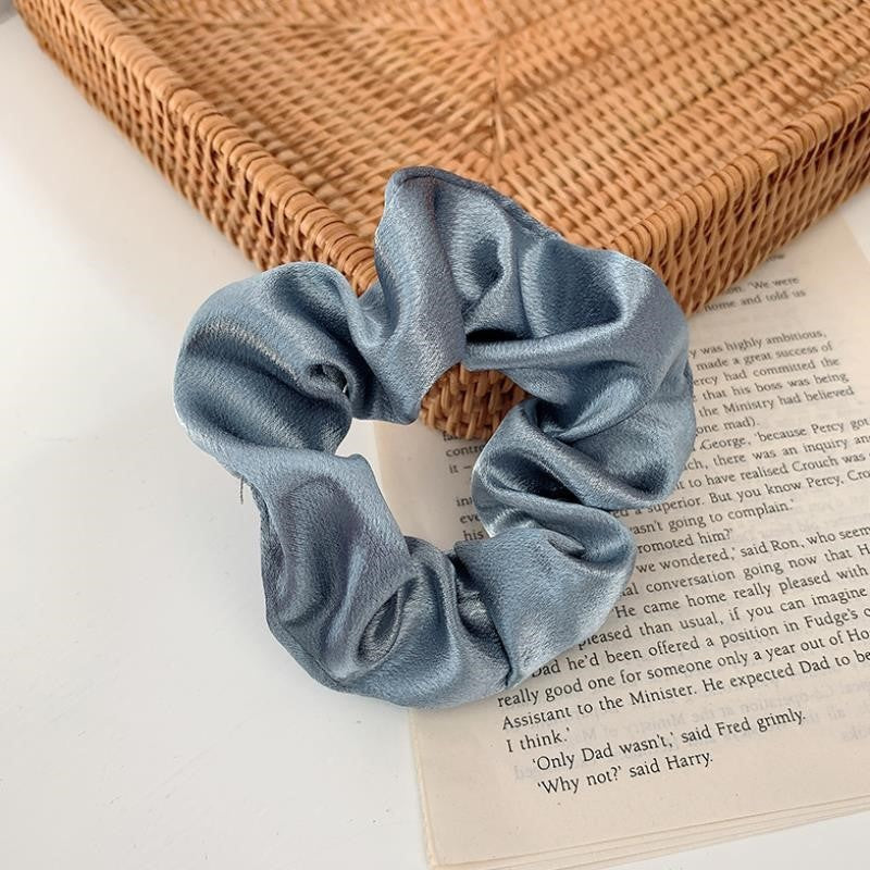 French Girl Silky Satin Large Intestine Ring Ins Korea Tie Hair Rubber Band Hair Rope Hair Ring Ponytail Head Rope Hair Accessories El Pazar