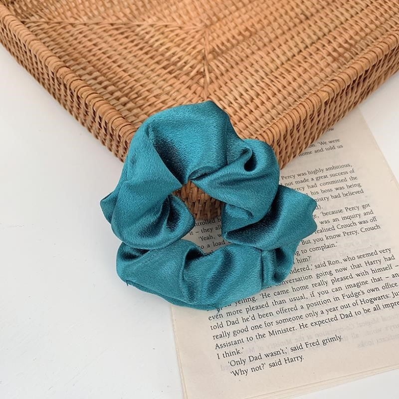 French Girl Silky Satin Large Intestine Ring Ins Korea Tie Hair Rubber Band Hair Rope Hair Ring Ponytail Head Rope Hair Accessories El Pazar