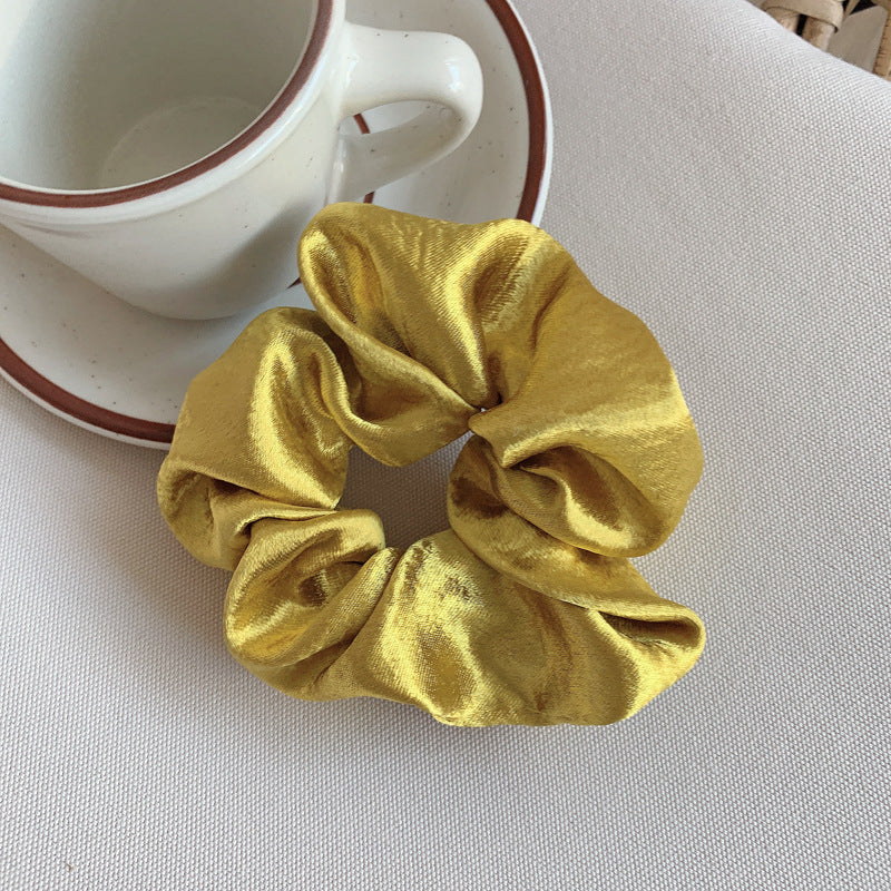 French Girl Silky Satin Large Intestine Ring Ins Korea Tie Hair Rubber Band Hair Rope Hair Ring Ponytail Head Rope Hair Accessories El Pazar