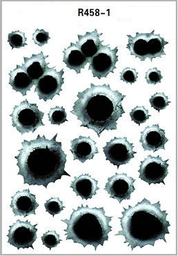 Simulation Bullet Hole Car Sticker, Car Bullet Hole Crack Car Sticker El Pazar