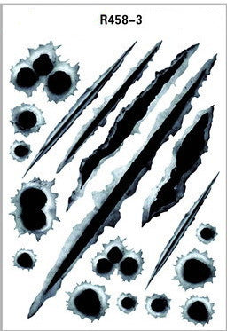 Simulation Bullet Hole Car Sticker, Car Bullet Hole Crack Car Sticker El Pazar