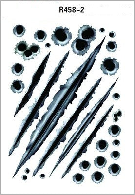 Simulation Bullet Hole Car Sticker, Car Bullet Hole Crack Car Sticker El Pazar