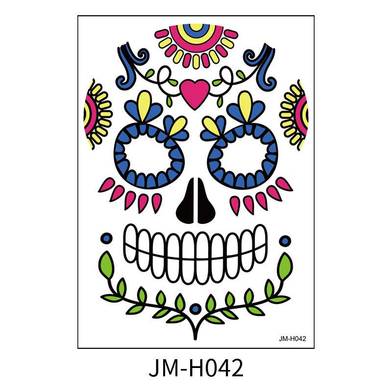 Halloween Face Tattoo Stickers Makeup Ball Funny Makeup Temporary Stickers eprolo
