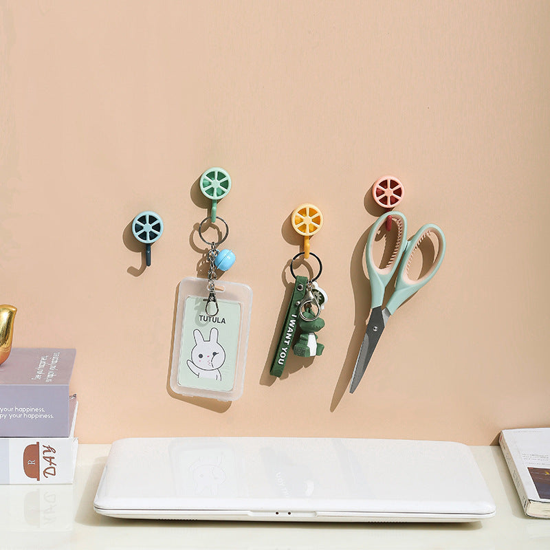 Traceless Viscose Wall Hanging Hook Wall Load-Bearing Kitchen Bathroom Bathroom Paste Door No Punching Hook eprolo