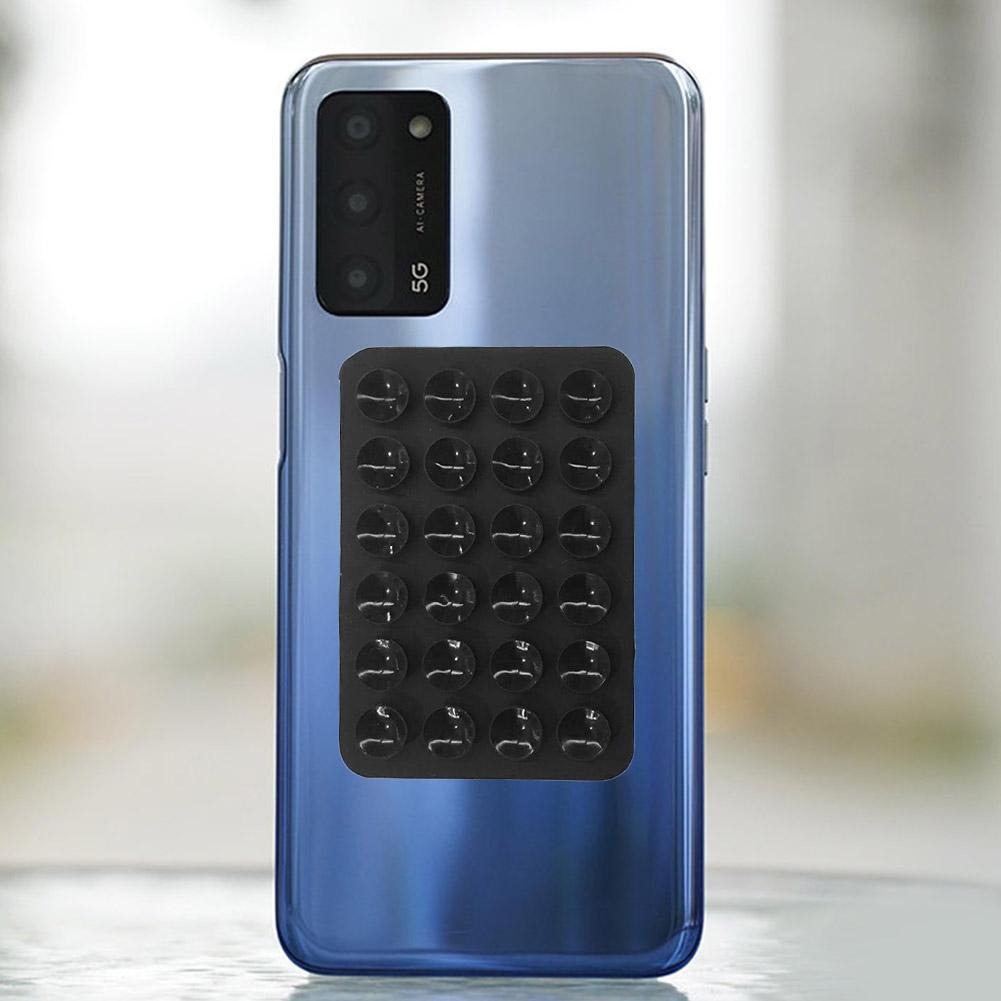 Thickened new mobile phone silicone suction cup 24 square suction cups mobile phone leather case silicone suction cup eprolo