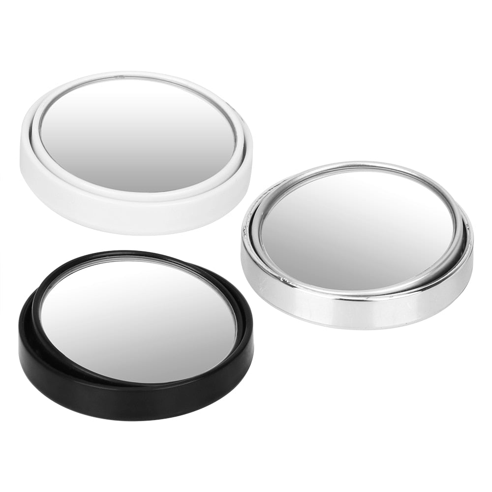 1PCS Car Vehicle Side Blindspot Blind Spot Mirror Wide RearView Mirror 360 Wide Angle Round Convex Mirror Exterior Part eprolo