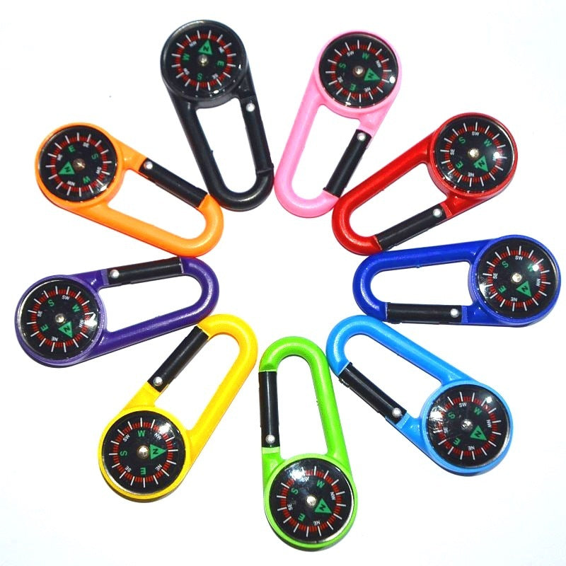 Outdoor Plastic Climbing Button Carabiner Compass El Pazar