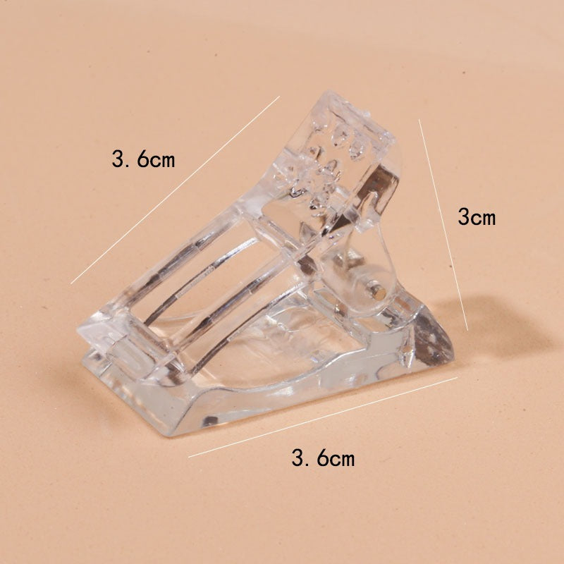 Nail crystal clip extension glue auxiliary tool for fixing nail mold clip eprolo