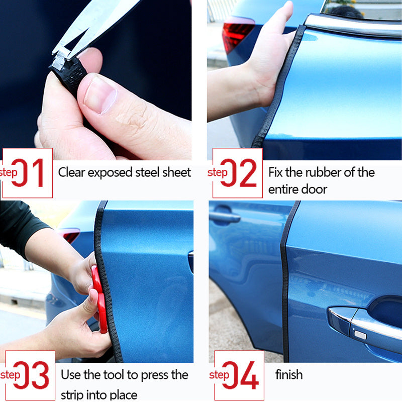 Universal Built-in Steel Disc Car Anti Collision Strip Auto Door Edge Scratch Protecter Bumper Strip El Pazar