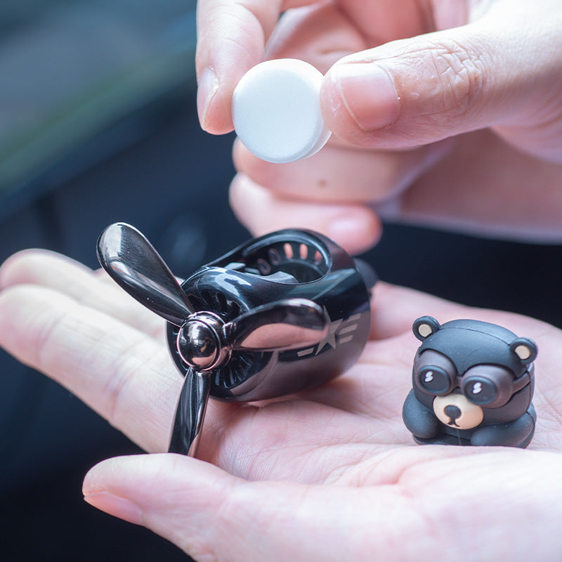 Cartoon Cute Creative Little Black Bear Car Air Outlet Aromatherapy El Pazar