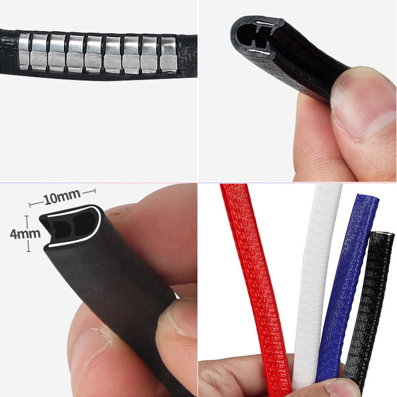 Universal Built-in Steel Disc Car Anti Collision Strip Auto Door Edge Scratch Protecter Bumper Strip El Pazar
