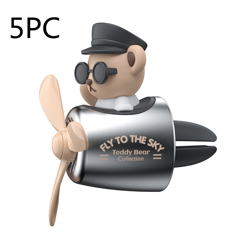 Cartoon Cute Creative Little Black Bear Car Air Outlet Aromatherapy El Pazar