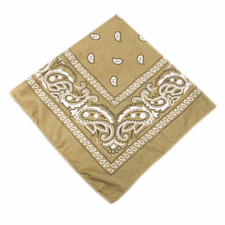 55 cm Polyester Turban Cashew Square Scarf El Pazar