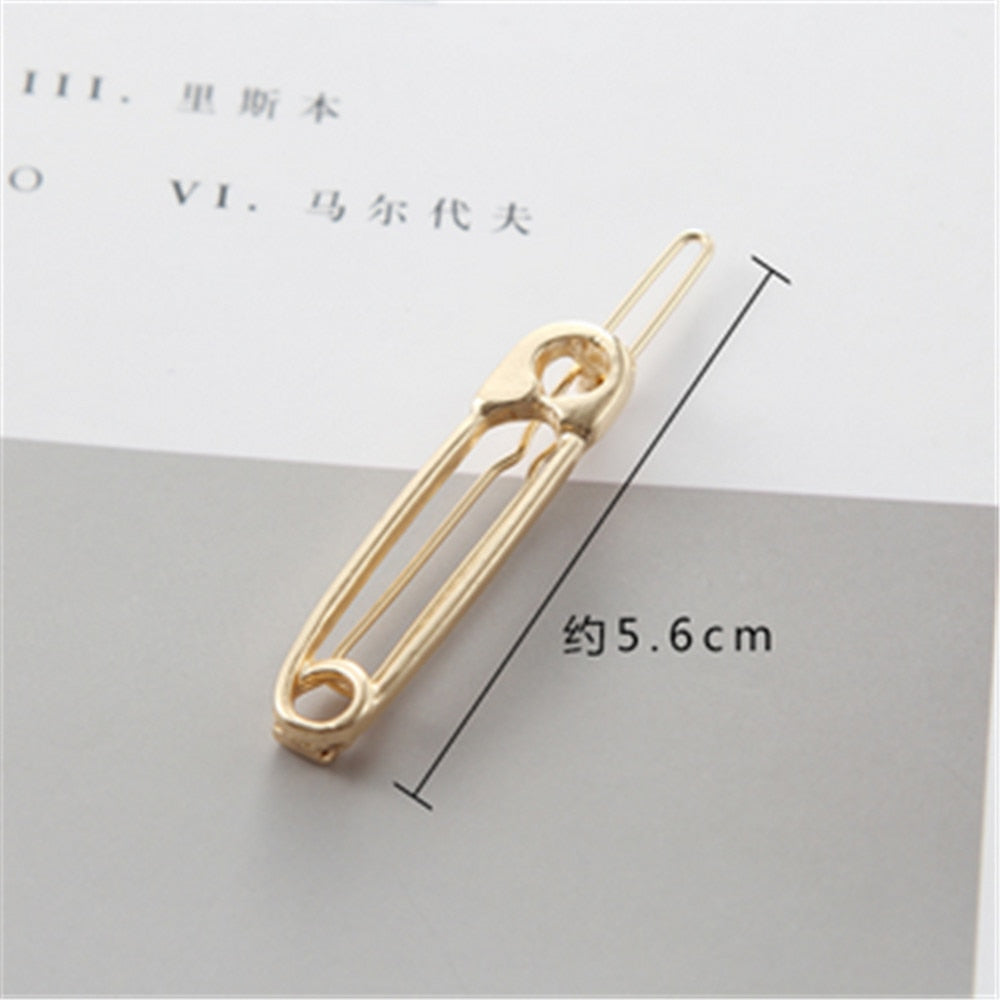 Exquisite Wedding Jewelry Hair Clip Metal Pin Shape Hair Ornaments Decorated Clip For Women Girls Hair Accessorie eprolo