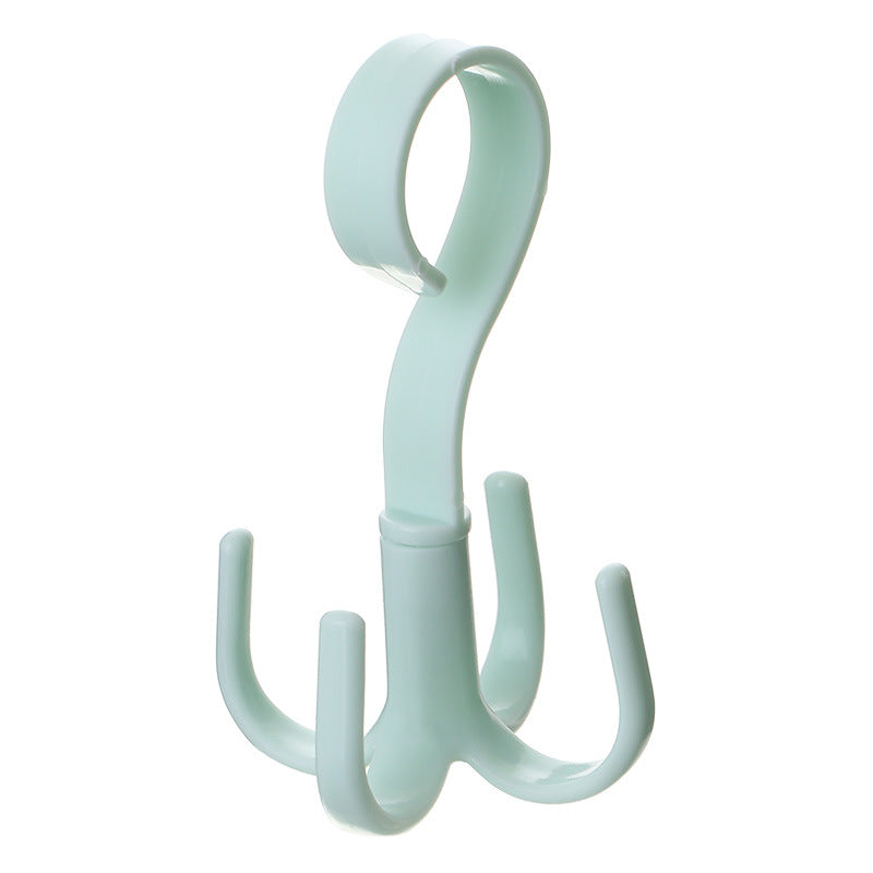 Bag Rack Female Bag 4 Claw Hook Hanging Bag Hook Schoolbag Wardrobe Storage Rack Multi-Functional Rotating Rack S-Type eprolo